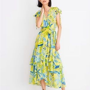 Banjanan Mercy Lisbon Garden Sunshine Wrap Dress Size L - Good Used Cond…